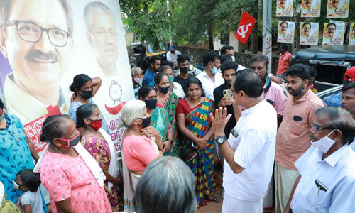 കോട്ടക്കല്‍ നിയോജക മണ്ഡലം എല്‍ഡിഎഫ് സ്ഥാനാര്‍ത്ഥി ഇരിമ്പിളിയം പഞ്ചായത്തില്‍ പര്യടനം നടത്തി