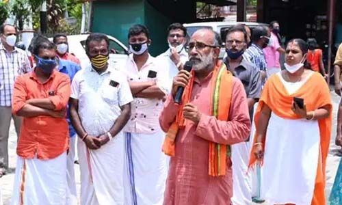 പ്രചാരണത്തിനിടെ എന്‍ഡിഎ സ്ഥാനാര്‍ഥി അല്‍ഫോണ്‍സ് കണ്ണന്താനത്തിന് വീണ് പരിക്ക്