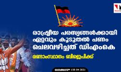 രാഷ്ട്രീയ പരസ്യങ്ങള്‍ക്കായി ഏറ്റവും കൂടുതല്‍ പണം ചെലവഴിച്ചത് ഡിഎംകെ; രണ്ടാംസ്ഥാനം ബിജെപിക്ക്