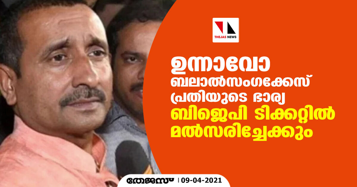 ഉന്നാവോ ബലാല്‍സംഗക്കേസ് പ്രതിയുടെ ഭാര്യ ബിജെപി ടിക്കറ്റില്‍ മല്‍സരിച്ചേക്കും