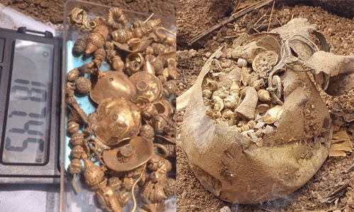 ജംഗാവോണ്‍ ജില്ലയില്‍ വന്‍ നിധിശേഖരം കണ്ടെത്തി