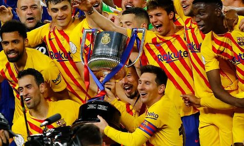 മെസ്സിക്ക് ഡബിള്‍; സ്പാനിഷ് കോപ്പാ ഡെല്‍ റേ ബാഴ്‌സലോണയ്ക്ക്