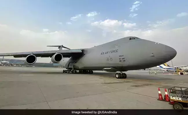 അടിയന്തിര സഹായവുമായി യുഎസ് വിമാനമെത്തി
