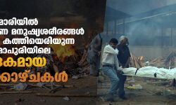 കൊവിഡ് മഹാമാരിയില്‍ കൊഴിഞ്ഞുവീണ മനുഷ്യശരീരങ്ങള്‍ ഇടതടവില്ലാതെ കത്തിയെരിയുന്ന ന്യൂഡല്‍ഹി സീമാപുരിയിലെ ഹൃദയഭേദകമായ ശ്മശാനക്കാഴ്ചകള്‍