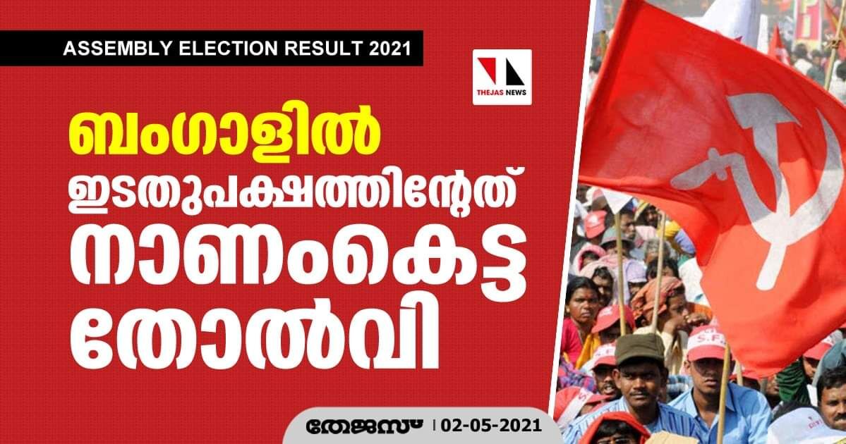 ബംഗാളില്‍ ഇടതുപക്ഷത്തിന്റേത് നാണംകെട്ട തോല്‍വി