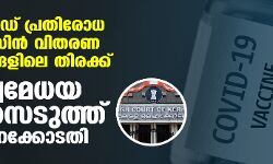 കൊവിഡ് പ്രതിരോധ വാക്‌സിന്‍ വിതരണ കേന്ദ്രങ്ങളിലെ തിരക്ക്;സ്വമേധയ കേസെടുത്ത് ഹൈക്കോടതി