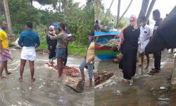 കടലുണ്ടി പഞ്ചായത്തില്‍ വ്യാപക കടലാക്രമണം; 50 ഓളം വീടുകളില്‍ വെള്ളം കയറി (വീഡിയോ)