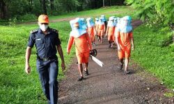 ചുഴലിക്കാറ്റ് മുന്നറിയിപ്പ് ; ദുരന്ത നിവാരണ സേന ഇടുക്കി ജില്ലയിലെത്തി