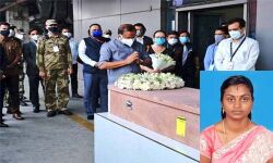 ഇസ്രായേലില്‍ കൊല്ലപ്പെട്ട സൗമ്യ സന്തോഷിന്റെ മൃതദേഹം കൊച്ചിയിലെത്തിച്ചു