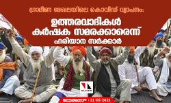 ഗ്രാമീണ മേഖലയിലെ കൊവിഡ് വ്യാപനം: ഉത്തരവാദികള്‍ കര്‍ഷക സമരക്കാരെന്ന് ഹരിയാന സര്‍ക്കാര്‍