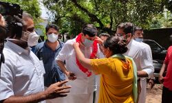 മന്ത്രി വി അബ്ദുറഹിമാന് താനൂരില്‍ സ്വീകരണം