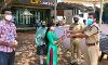 പോലിസുകാര്‍ക്ക് കൊവിഡ് പ്രതിരോധ വസ്തുക്കള്‍ നല്‍കി എന്‍എസ്എസ് വളണ്ടിയര്‍മാര്‍