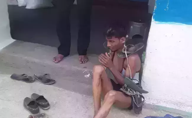 ഇതര ജാതിയില്‍പെട്ട യുവതിയുമായി സൗഹൃദം: ദലിത് യുവാക്കളെ ക്രൂരമായി മര്‍ദ്ദിച്ച് തല പാതി മുണ്ഡനം ചെയ്തു, ചെരുപ്പുമാല അണിയിച്ചു