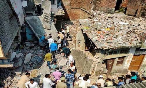 യുപിയില്‍ ഗ്യാസ് സിലിണ്ടര്‍ പൊട്ടിത്തെറിച്ച് മൂന്ന് കുട്ടികള്‍ അടക്കം ഒരു കുടുംബത്തിലെ എട്ടുപേര്‍ മരിച്ചു