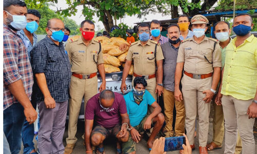 എറണാകുളത്ത് വന്‍ കഞ്ചാവ് വേട്ട;കാറില്‍ കടത്തിക്കൊണ്ടുവന്ന 40 കിലോ കഞ്ചാവുമായി രണ്ടു പേര്‍ പിടിയില്‍