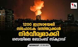 1200 ഇസ്രായേലി സ്‌ഫോടക വസ്തുക്കള്‍  നിര്‍വീര്യമാക്കി ഗസയിലെ ബോംബ് സ്‌ക്വാഡ്