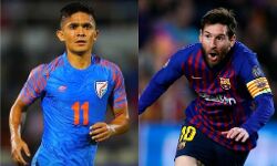 സുനില്‍ ഛേത്രി മെസ്സിക്കും മേലെ; അന്താരാഷ്ട്ര ഗോളുകള്‍ 74