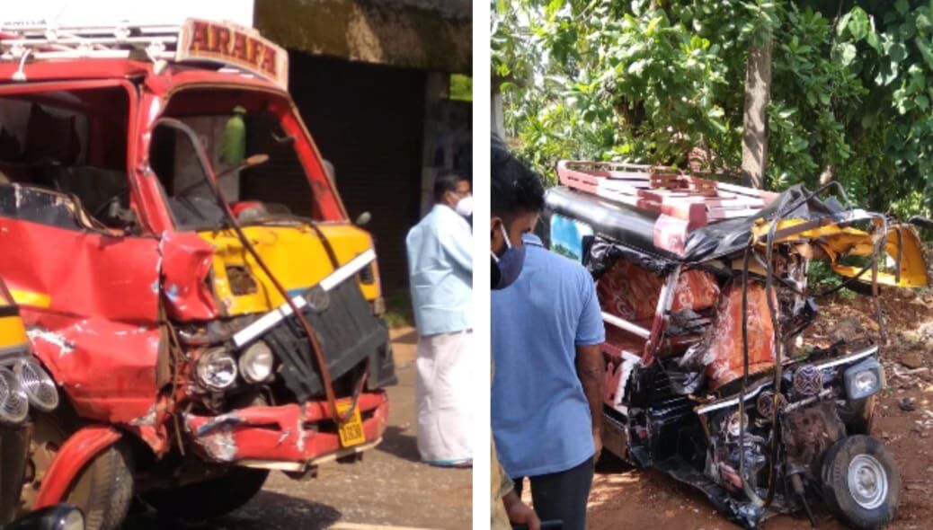 വളാഞ്ചേരിയില്‍ ടിപ്പര്‍ ലോറിയും ഓട്ടോറിക്ഷയും കൂട്ടിയിടിച്ചു; നാലു പേര്‍ക്ക് പരിക്ക്