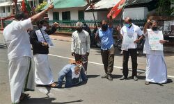 ഇന്ധനവില വര്‍ധനവിനെതിരേ എസ്ഡിപിഐ പ്രതിഷേധം; ഏജീസ് ഓഫിസിന് മുന്നില്‍ പ്രധാനമന്ത്രിയുടെ കോലം കത്തിച്ചു