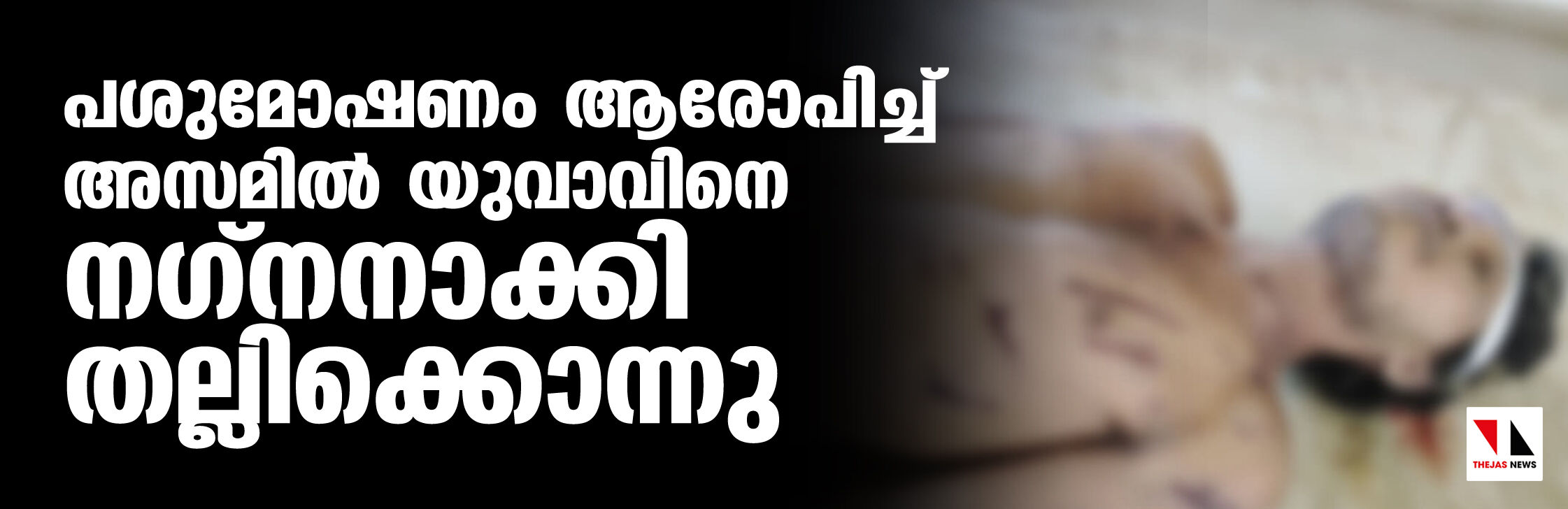 പശു മോഷണം ആരോപിച്ച് അസമില്‍ യുവാവിനെ നഗ്‌നനാക്കി തല്ലിക്കൊന്നു