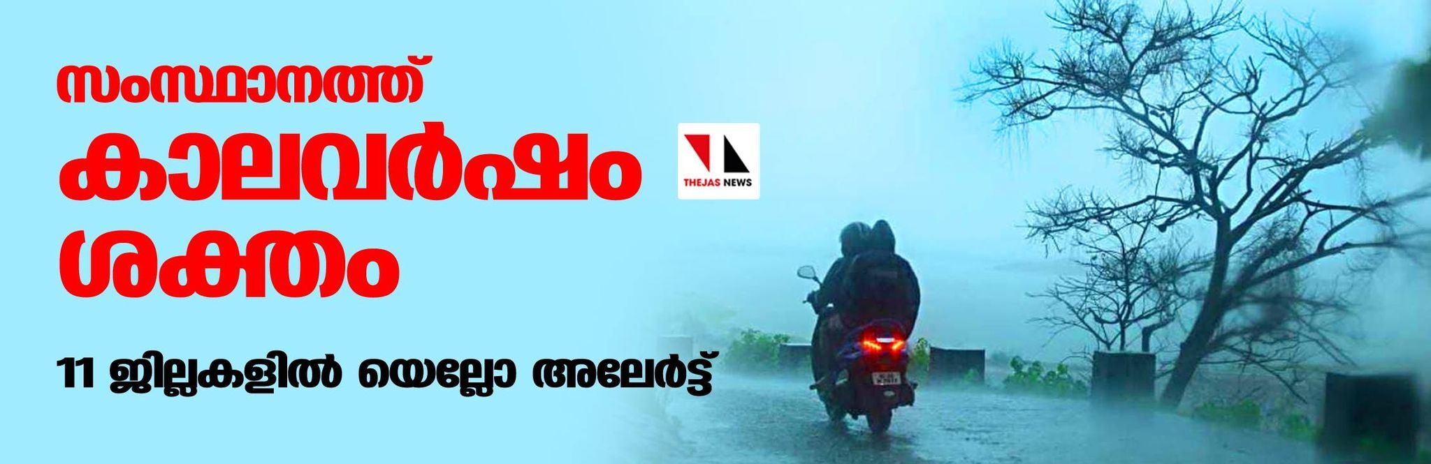 സംസ്ഥാനത്ത് കാലവര്‍ഷം ശക്തം: 11 ജില്ലകളില്‍ യെല്ലോ അലേര്‍ട്ട്