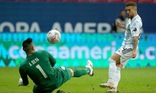 വീണ്ടും ഒരുഗോള് ജയം; കോപയില് അര്ജന്റീന ക്വാര്ട്ടറില് വീണ്ടും ഒരുഗോള് ജയം; കോപയില് അര്ജന്റീന ക്വാര്ട്ടറില്