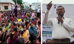 കൊവിഡ് മാനദണ്ഡങ്ങള് ലംഘിച്ച് ആന്ധ്രപ്രദേശില് മന്ത്രിയുടെ നേതൃത്വത്തില് ക്ഷേമപദ്ധതി ഗുണഭോക്താക്കളുടെ യോഗം കൊവിഡ് മാനദണ്ഡങ്ങള് ലംഘിച്ച് ആന്ധ്രപ്രദേശില് മന്ത്രിയുടെ നേതൃത്വത്തില് ക്ഷേമപദ്ധതി ഗുണഭോക്താക്കളുടെ യോഗം