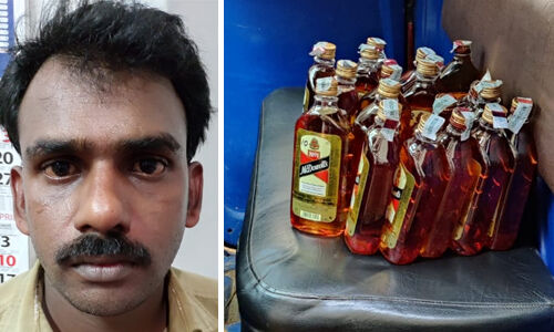 പെരിന്തല്മണ്ണയില് വിദേശമദ്യവുമായി ഓട്ടോയില് കറങ്ങിയ യുവാവ് പിടിയില് പെരിന്തല്മണ്ണയില് വിദേശമദ്യവുമായി ഓട്ടോയില് കറങ്ങിയ യുവാവ് പിടിയില്