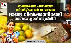 ഓണ്‍ലൈന്‍ പഠനത്തിന് സ്മാര്‍ട്ട്‌ഫോണ്‍ വാങ്ങണം; മാങ്ങ വില്‍ക്കാനിറങ്ങി അഞ്ചാം ക്ലാസ് വിദ്യാര്‍ഥിനി