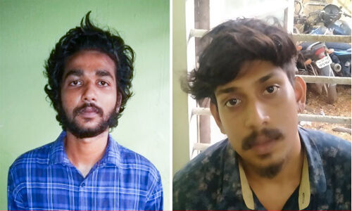 കഞ്ചാവ് വില്പന ആരോപിച്ച സഹോദരങ്ങളായ യുവാക്കളെ വെട്ടി; രണ്ട് പേര് അറസ്റ്റില് കഞ്ചാവ് വില്പന ആരോപിച്ച സഹോദരങ്ങളായ യുവാക്കളെ വെട്ടി; രണ്ട് പേര് അറസ്റ്റില്