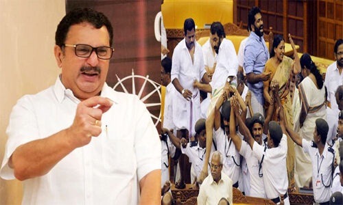 നിയമസഭയില് അര്ധ നഗ്നനായി നിന്ന് നൃത്തം ചെയ്യുന്നതാണോ മൗലികാവകാശം-കോടതിയിലെ പരാമര്ശത്തില് കെ മുരളീധരന് നിയമസഭയില് അര്ധ നഗ്നനായി നിന്ന് നൃത്തം ചെയ്യുന്നതാണോ മൗലികാവകാശം-കോടതിയിലെ പരാമര്ശത്തില് കെ മുരളീധരന്