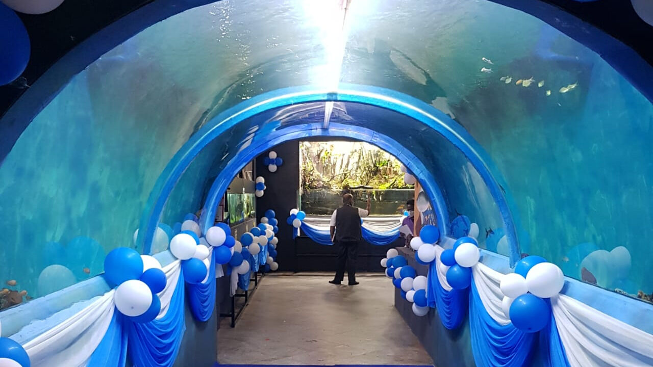 ബംഗളുരു റെയില്‍വേസ്റ്റഷനില്‍ തുരങ്ക അക്വേറിയം സജ്ജമാക്കി