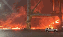 ദുബയ് ജബല്‍അലി തുറമുഖത്ത് വന്‍ പൊട്ടിത്തെറി