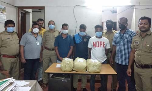 കണ്ണൂരില്‍ വന്‍ കഞ്ചാവ് വേട്ട; ആറ് കിലോ കഞ്ചാവുമായി മൂന്നുപേര്‍ അറസ്റ്റില്‍