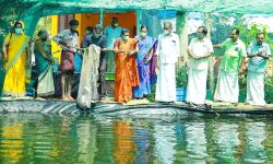 മത്സ്യകൃഷിയില്‍ തോമസ് വടക്കന്റെ വിളവെടുപ്പ് ഉത്സവം