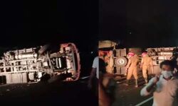 എറണാകുളത്ത് സിഎന്‍ജി ടാങ്കര്‍ ലോറി മറിഞ്ഞു; ആളപായമില്ല