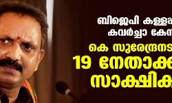 ബിജെപി കള്ളപ്പണ കവർച്ചാ കേസ്; കെ സുരേന്ദ്രനടക്കം 19 നേതാക്കളും സാക്ഷികൾ