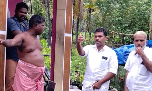 പൊക്കാളി പാടം അടച്ചു കെട്ടിയതു മൂലം ദുരിതത്തിലായ കുടുംബങ്ങളെ എസ് ഡി പി ഐ നേതാക്കള്‍ സന്ദര്‍ശിച്ചു