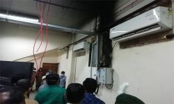 സ്റ്റെബ് ലൈസര്‍ ഓവര്‍ ഹീറ്റായി; നിയമസഭാ മന്ദിരത്തിന്റെ ബേസ്‌മെന്റ് ഫ്‌ലോറില്‍ നേരിയ തീപ്പിടുത്തം