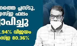 സംസ്ഥാനത്തെ പ്ലസ് ടു, വിഎച്ച്എസ്ഇ പരീക്ഷാഫലം പ്രഖ്യാപിച്ചു; പ്ലസ് ടു വിജയശതമാനം 87.94; വിഎച്ച്എസ്ഇ-80; 36 സംസ്ഥാനത്തെ പ്ലസ് ടു, വിഎച്ച്എസ്ഇ പരീക്ഷാഫലം പ്രഖ്യാപിച്ചു; പ്ലസ് ടു വിജയശതമാനം 87.94; വിഎച്ച്എസ്ഇ-80; 36