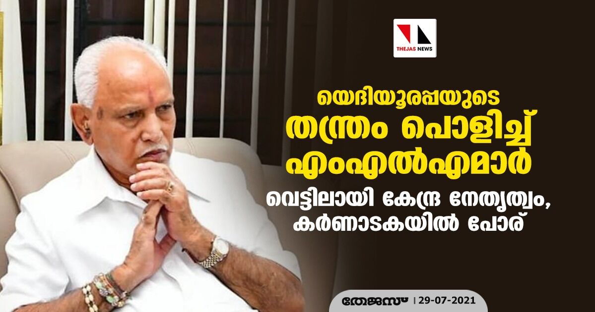 യെദിയൂരപ്പയുടെ തന്ത്രം പൊളിച്ച് എംഎല്‍എമാര്‍; വെട്ടിലായി കേന്ദ്ര നേതൃത്വം, കര്‍ണാടകയില്‍ പോര്