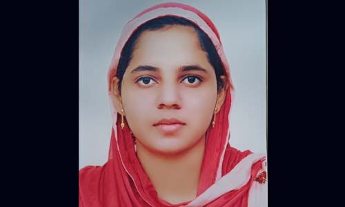 പ്ലസ്ടു പരീക്ഷയില്‍ മുഴുവന്‍ മാര്‍ക്കും നേടി ഫാത്തിമ മെഹറിന്‍