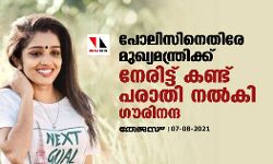 പോലിസിനെതിരേ മുഖ്യമന്ത്രിയെ നേരിട്ട് കണ്ട് പരാതി നല്‍കി ഗൗരിനന്ദ