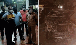 കര്‍ണാടകയില്‍ ബിജെപി എംഎല്‍എയുടെ കാറുകള്‍ കത്തിച്ചു