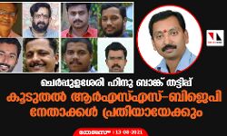 ചെര്‍പ്പുളശേരി ഹിന്ദു ബാങ്ക് തട്ടിപ്പ്;  കൂടുതല്‍ ആര്‍എസ്എസ്-ബിജെപി നേതാക്കള്‍ പ്രതിയായേക്കും
