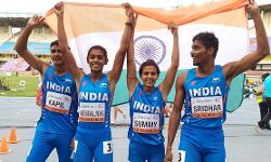 ലോക അത്ലറ്റിക് ചാംപ്യന്ഷിപ്പ്; മികസഡ് റിലേയില് ഇന്ത്യക്ക് വെങ്കലം ലോക അത്ലറ്റിക് ചാംപ്യന്ഷിപ്പ്; മികസഡ് റിലേയില് ഇന്ത്യക്ക് വെങ്കലം