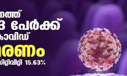 സംസ്ഥാനത്ത് ഇന്ന് 13,383 പേര്‍ക്ക് കൊവിഡ്;   ടെസ്റ്റ് പോസിറ്റിവിറ്റി നിരക്ക് 15.63; മരണം 90