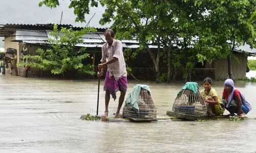 അസമില് പ്രളയബാധിതരുടെ എണ്ണം അഞ്ചര ലക്ഷമായി അസമില് പ്രളയബാധിതരുടെ എണ്ണം അഞ്ചര ലക്ഷമായി