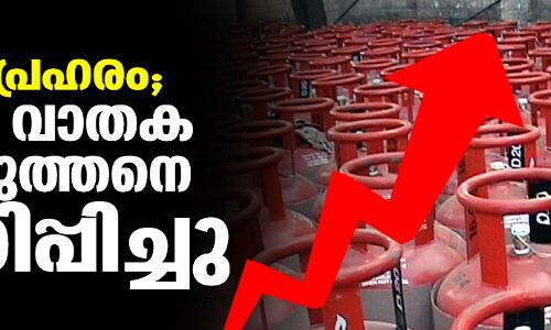 വീണ്ടും പ്രഹരം; പാചക വാതക വില കുത്തനെ വര്ധിപ്പിച്ചു വീണ്ടും പ്രഹരം; പാചക വാതക വില കുത്തനെ വര്ധിപ്പിച്ചു