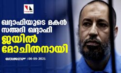 ഖദ്ദാഫിയുടെ മകന്‍ സഅദി ഖദ്ദാഫി ജയില്‍ മോചിതനായി